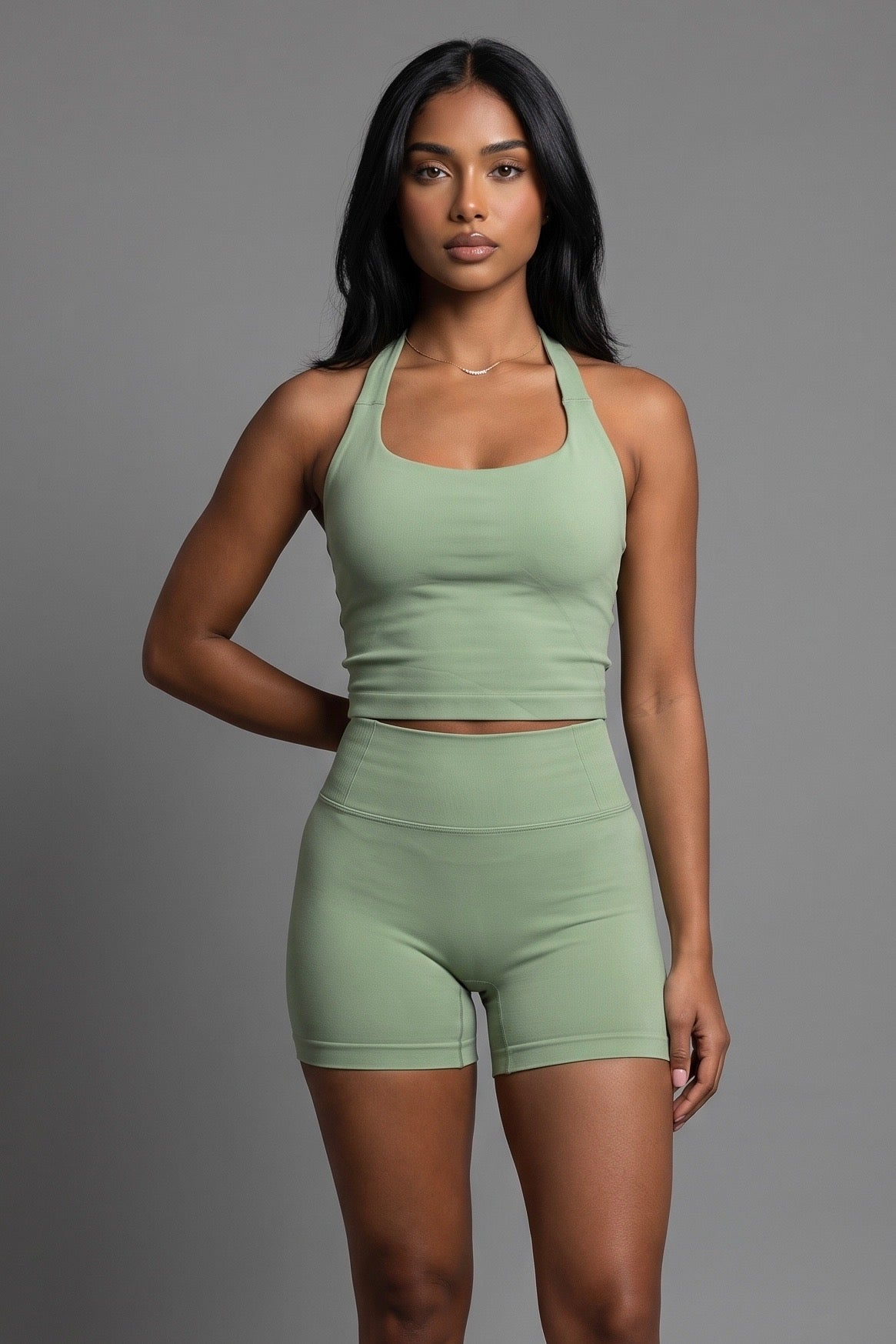 SINPRO Sculpt Padded Halter Neck Set