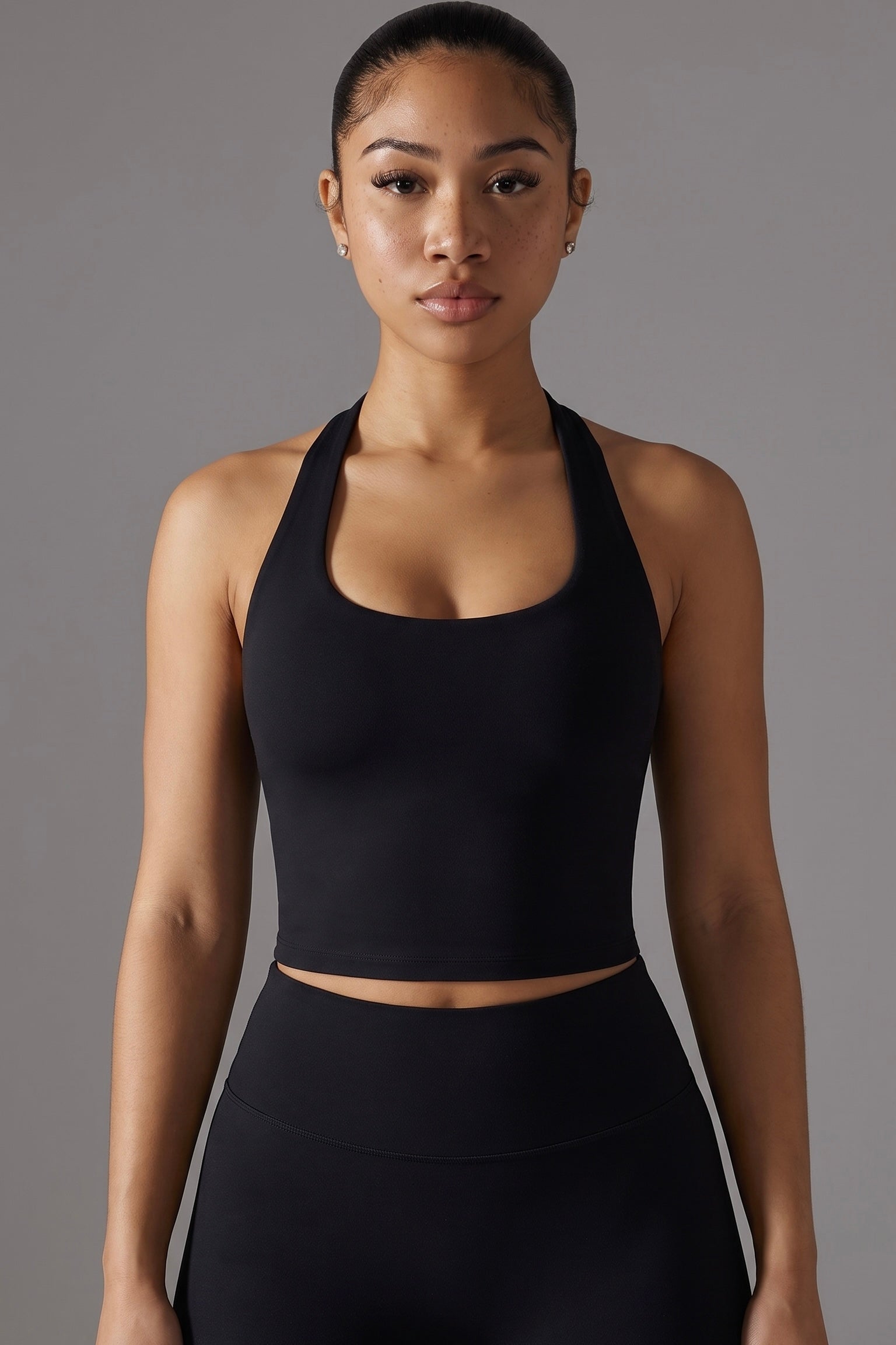 SINPRO Square-Neck Halter Tank Top