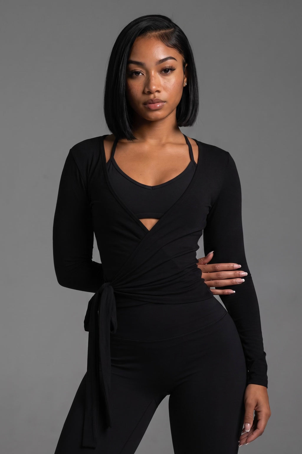 SINPRO Flow Longline Wrap Top