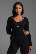 SINPRO Flow Longline Wrap Top