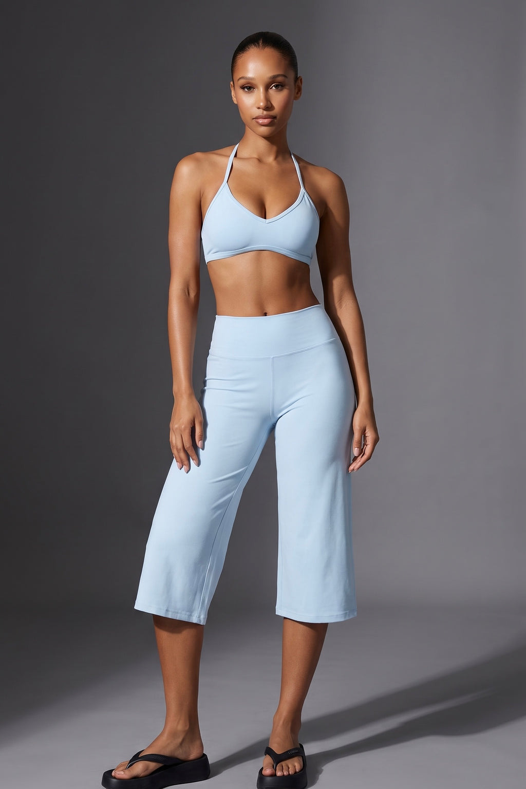 SINPRO Wide Leg Capri Set