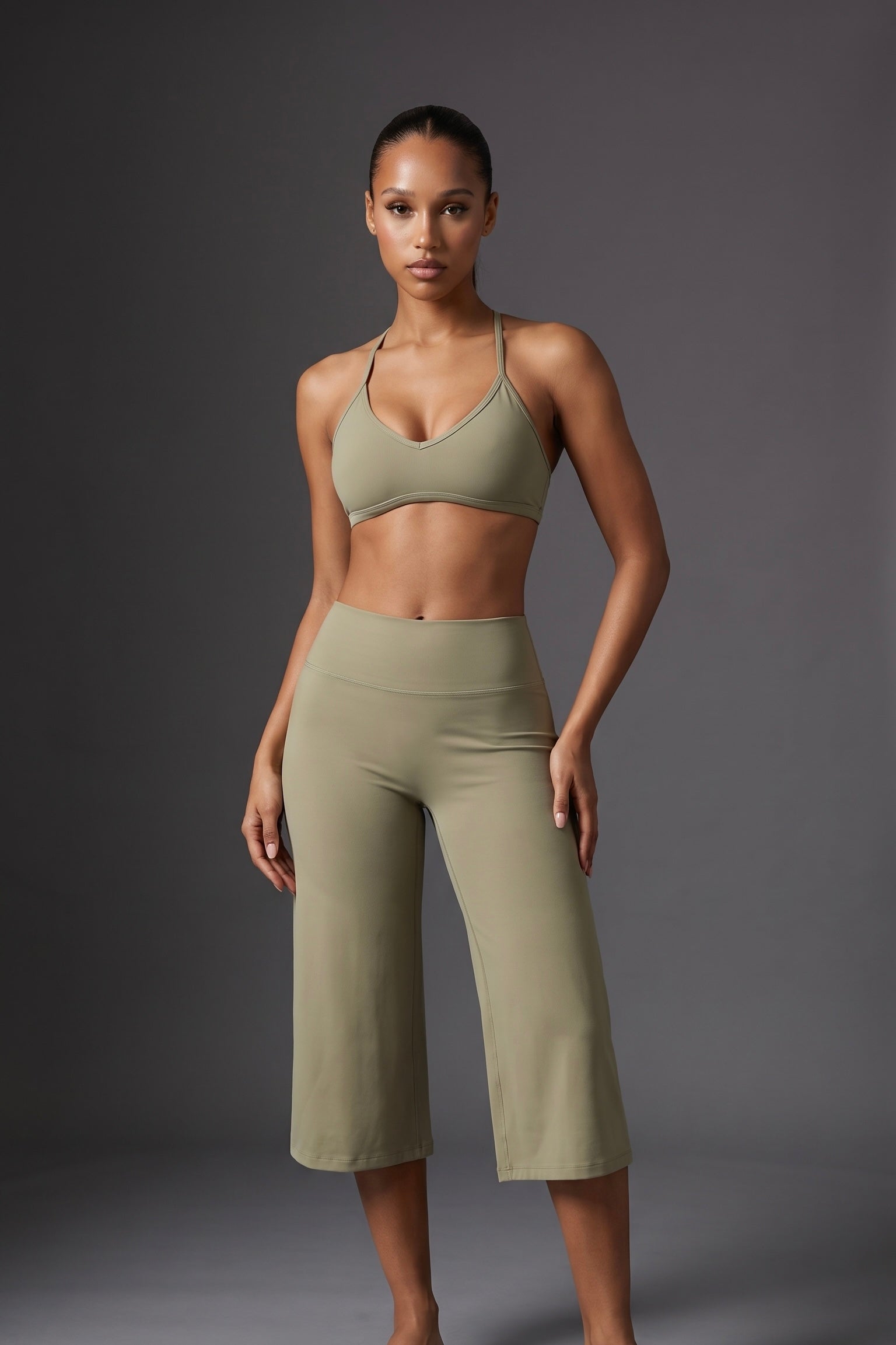 SINPRO Wide Leg Capri Set