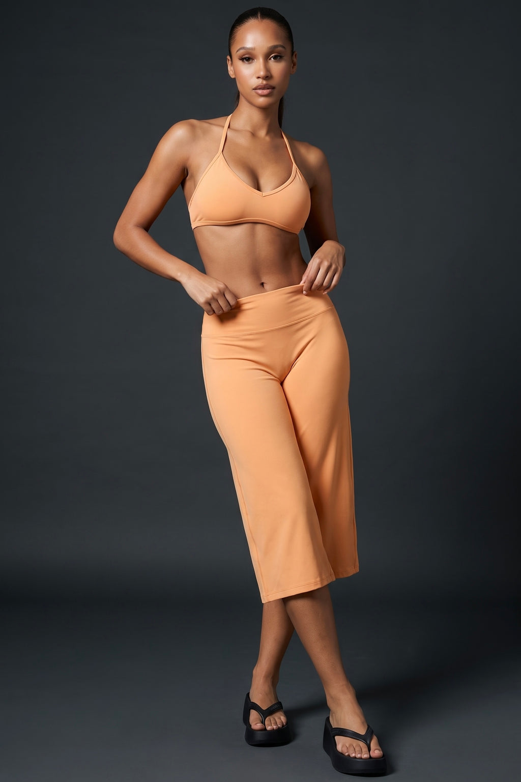 SINPRO Wide Leg Capri Set