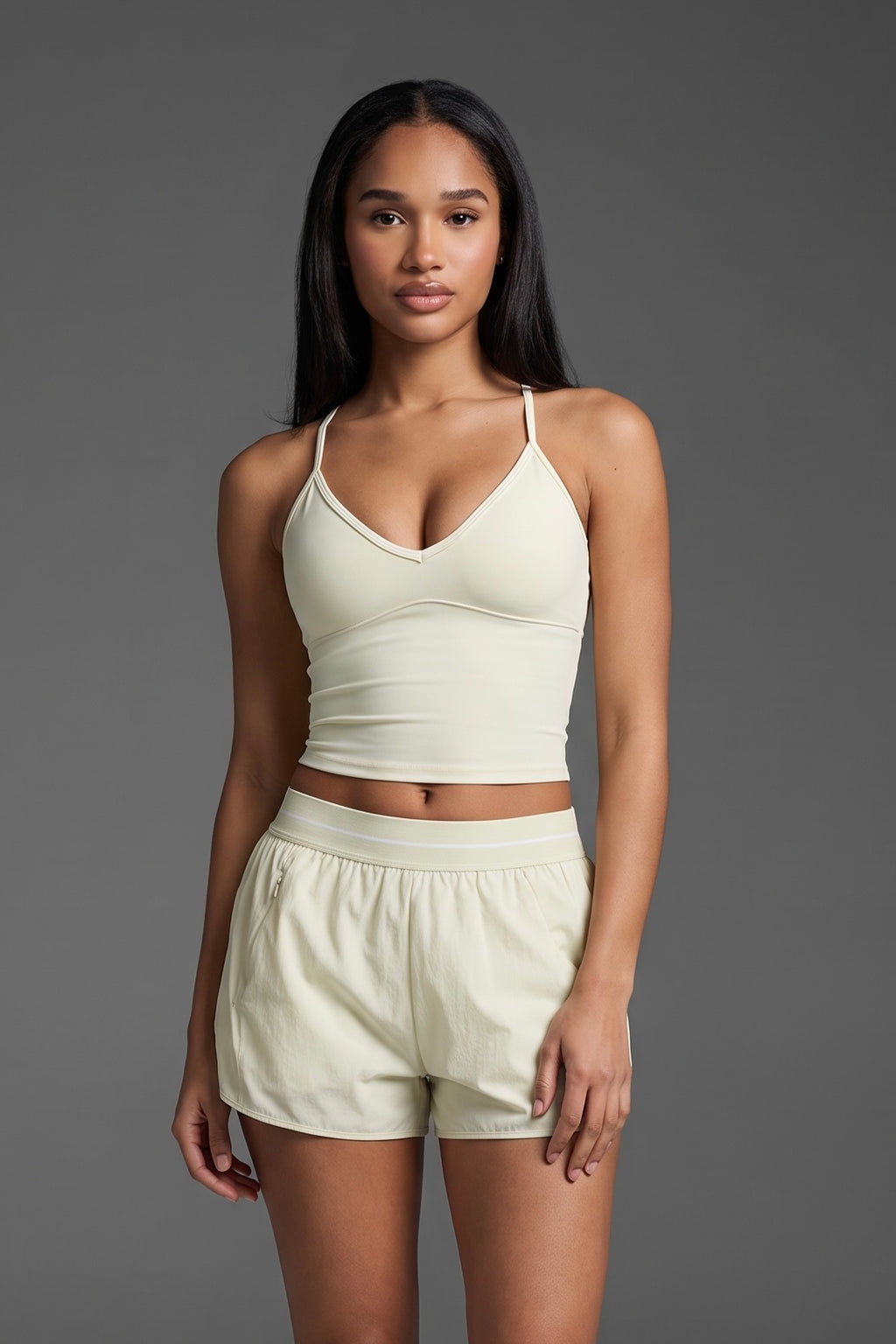 SINPRO Flow V-neck Halter Top & Shorts Set