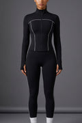 SINPRO Contrast Jacket & Leggings Set
