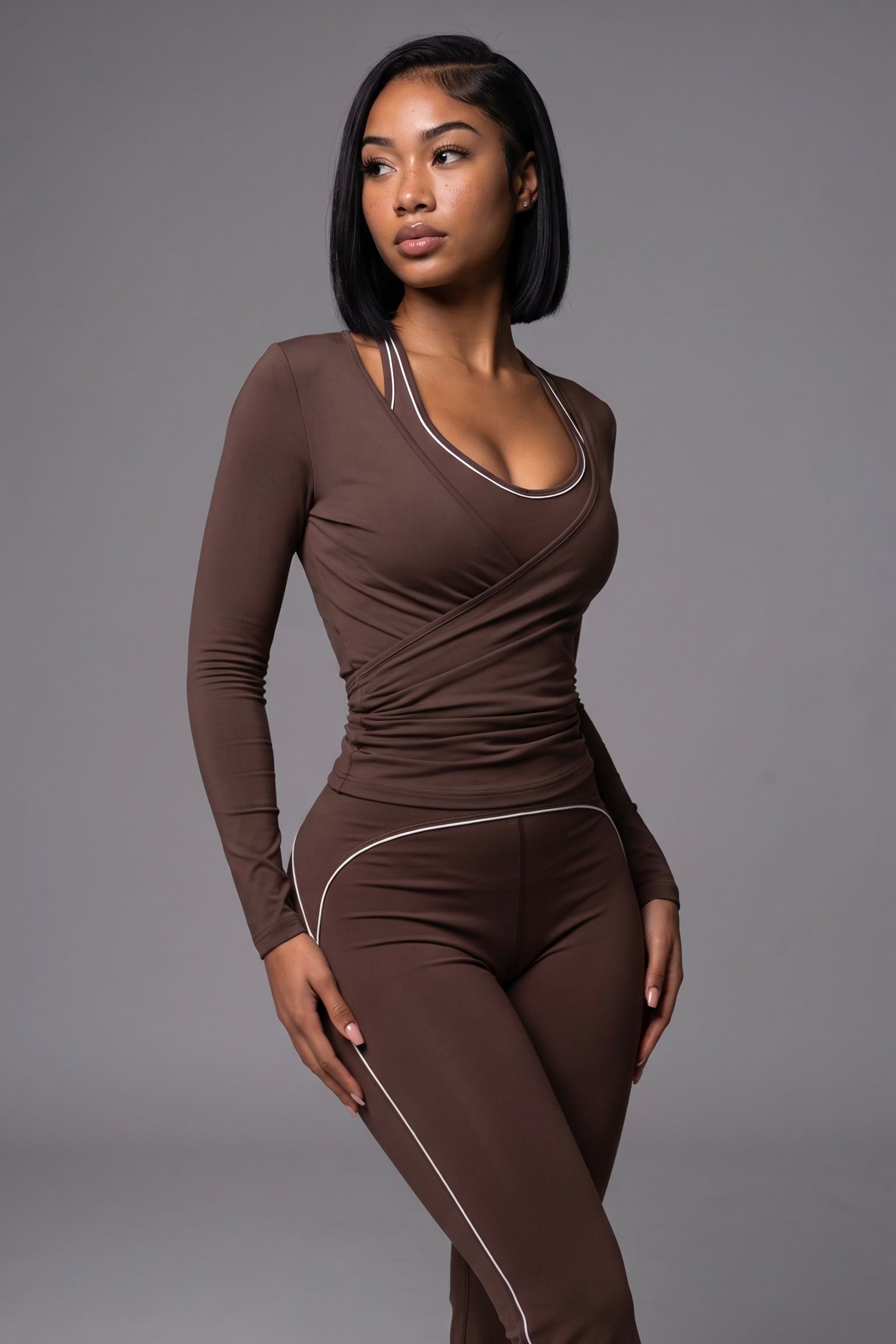 SINPRO Flow Longline Wrap Top