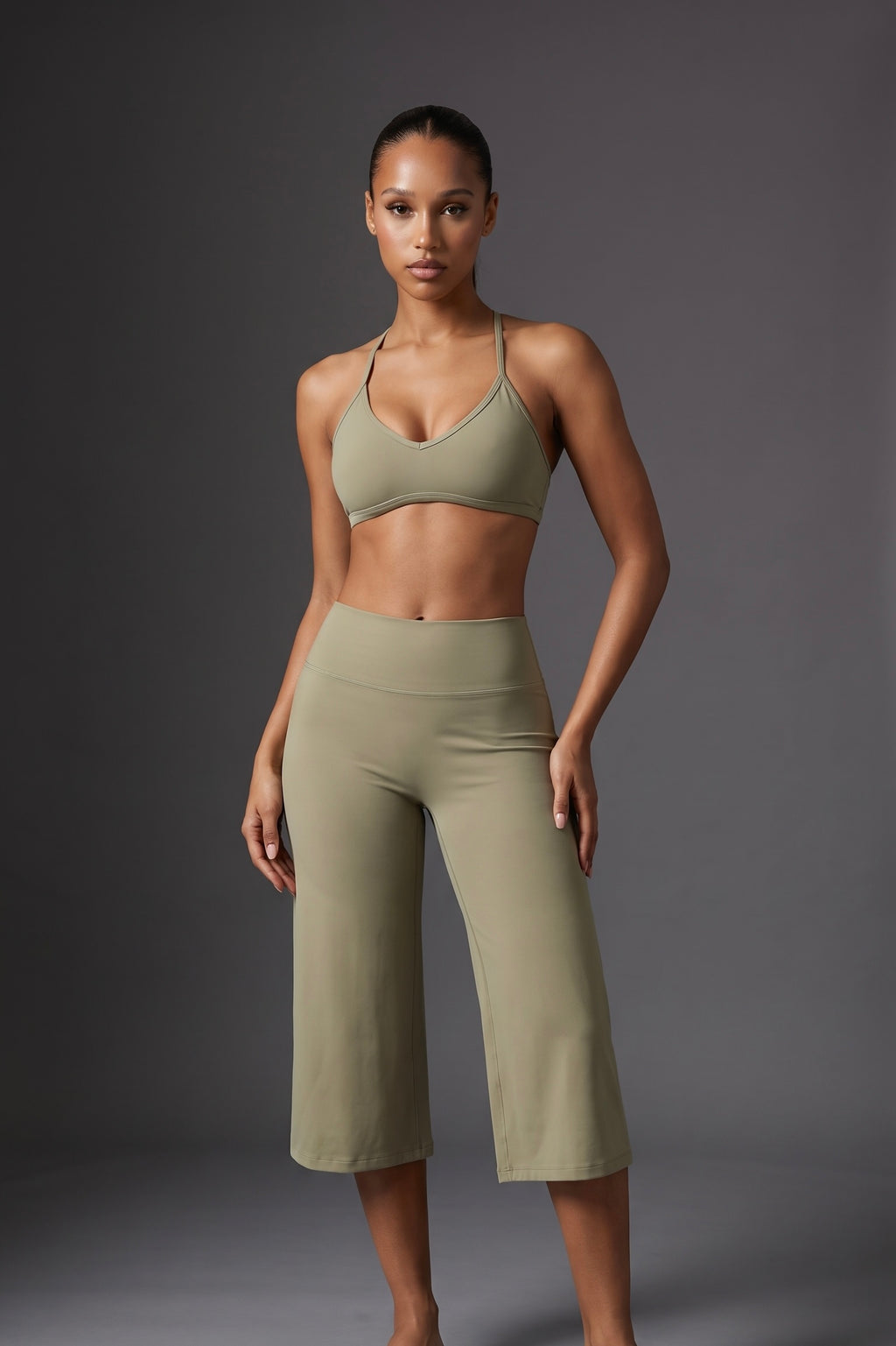 SINPRO Wide Leg Capri Set