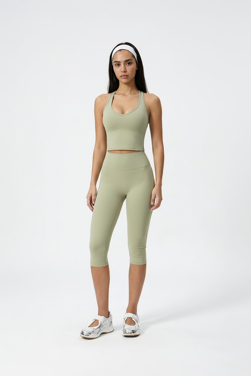 Womens Slimming Casual Yoga Outfit Set