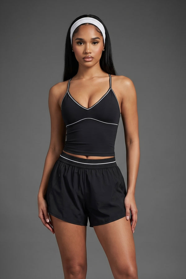 SINPRO Flow V-neck Halter Top & Shorts Set